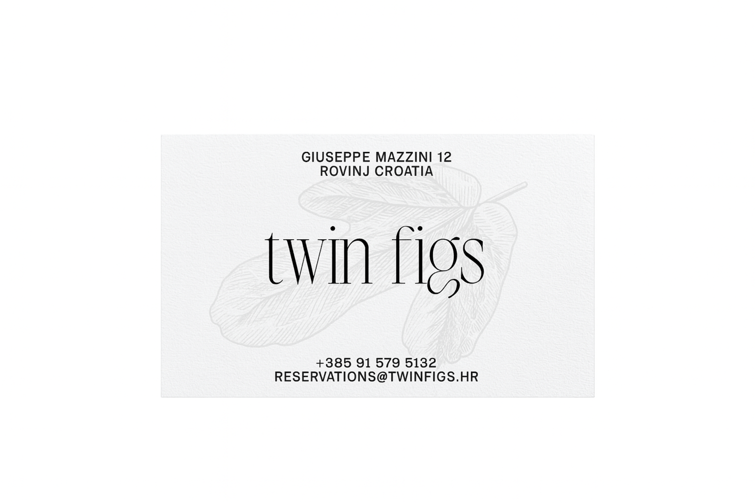 twin figs rovinj vizitka
